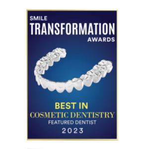 Smile Transformation award for Dr Kazem Hosny