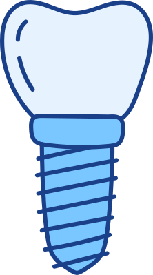svg image of a dental implant