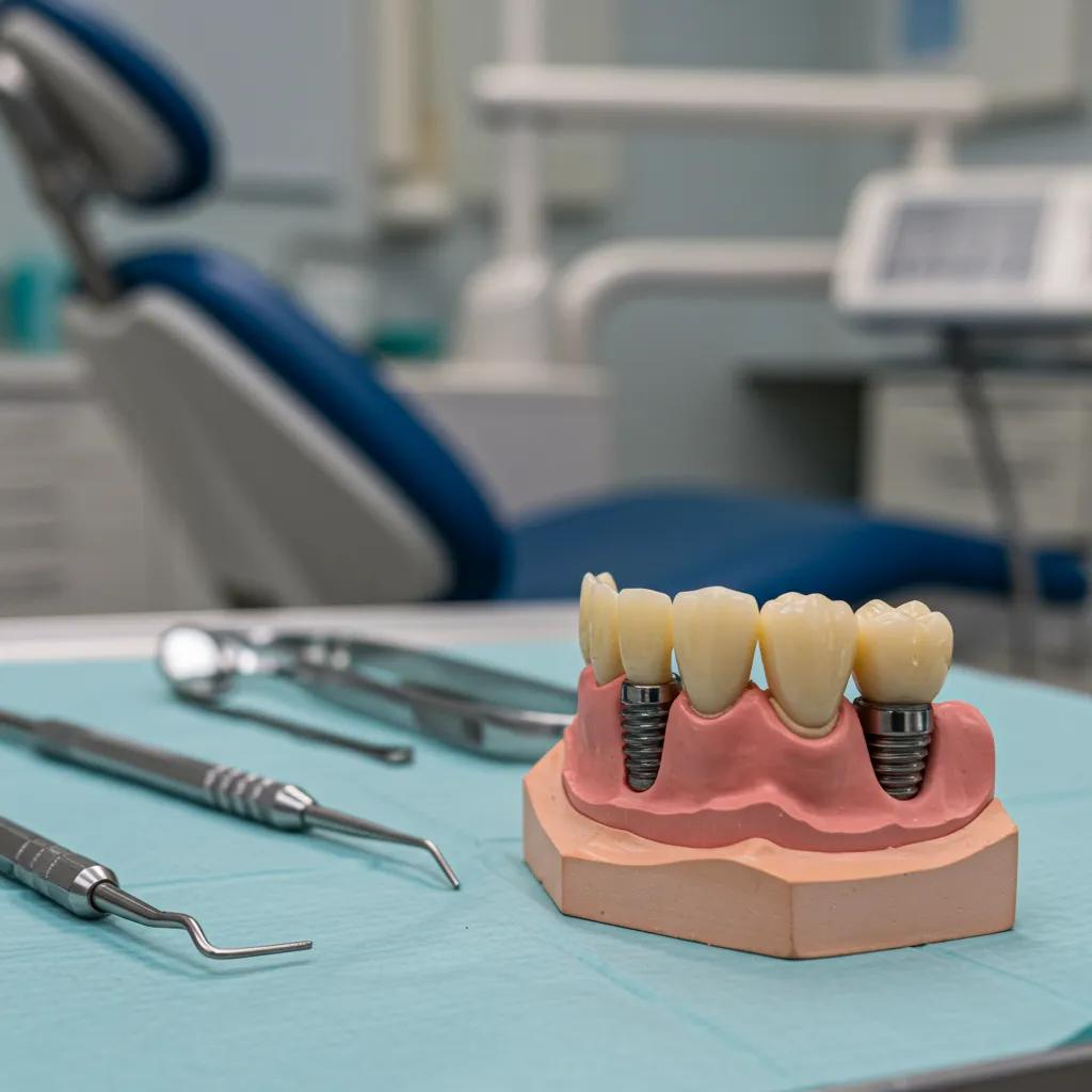 example of what dental implants look like on a 3d scale