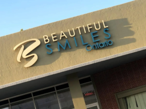 building image of the Sign on Beautiful Smiles Ontario Dental office