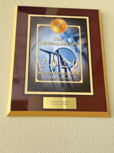 Image of Dr Kazem Hosny's, "Top General Dentist 2020" Award