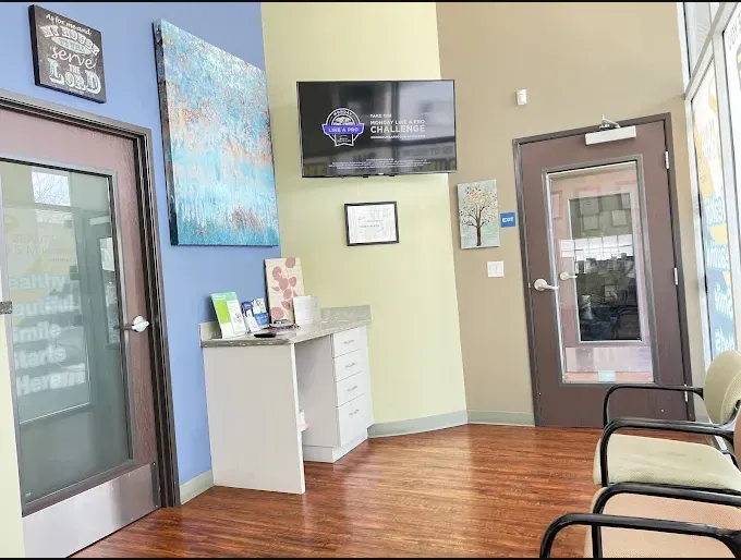 Beautiful Smiles Ontario dental clinic reception area with comfortable seating and modern decor.